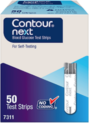 CONTOUR®NEXT test strips are used with all CONTOUR®NEXT meters
